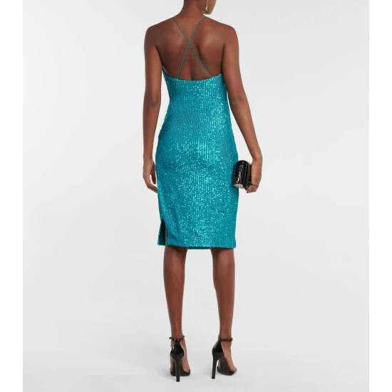 Rebecca Vallance Missing Hours Sequin Midi Dress 4 Rebecca Vallance Missing Hours Sequin Midi Dress - Image 2