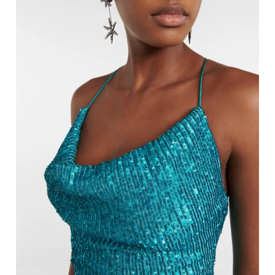 Rebecca Vallance Missing Hours Sequin Midi Dress 5 Rebecca Vallance Missing Hours Sequin Midi Dress - Image 3