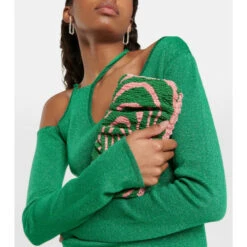 Staud Bean Beaded Shoulder Bag