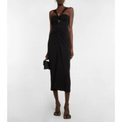 Rebecca Vallance Riccardo Cutout Jersey Midi Dress