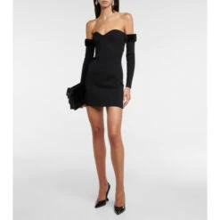 Staud Josee Faux Fur-trimmed Minidress