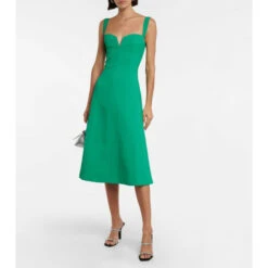 Rebecca Vallance Dionne Crêpe Midi Dress