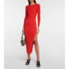 Staud Ribbed-knit Midi Dress -REBECCA VALLANCE Sales unnamed file 750