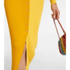 Staud Shoko Ribbed-knit Midi Dress -REBECCA VALLANCE Sales unnamed file 768