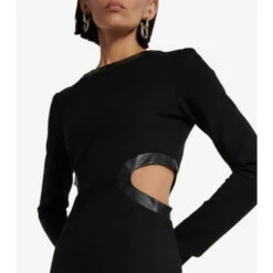 Staud Dolce Cutout Jersey Midi Dress -REBECCA VALLANCE Sales unnamed file 780