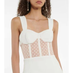 Rebecca Vallance Bridal Francine Crêpe Bustier Midi Dress -REBECCA VALLANCE Sales unnamed file 798