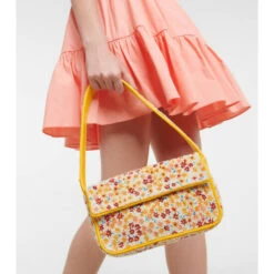 Staud Tommy Beaded Shoulder Bag