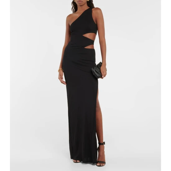 Staud Letta One-shoulder Cutout Maxi Dress 3 Staud Letta One-shoulder Cutout Maxi Dress