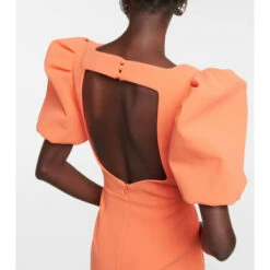 Rebecca Vallance Loretta Puff-sleeve Crêpe Midi Dress -REBECCA VALLANCE Sales unnamed file 832