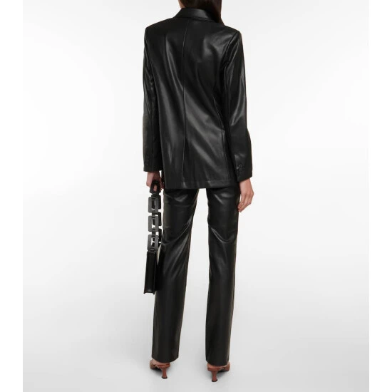 Staud Madden Faux Leather Blazer 4 Staud Madden Faux Leather Blazer - Image 2