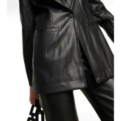 Staud Madden Faux Leather Blazer 10 Staud Madden Faux Leather Blazer -REBECCA VALLANCE Sales unnamed file 859