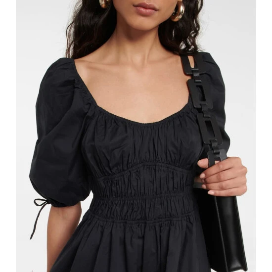 Staud Faye Cotton-blend Poplin Minidress 5 Staud Faye Cotton-blend Poplin Minidress - Image 3