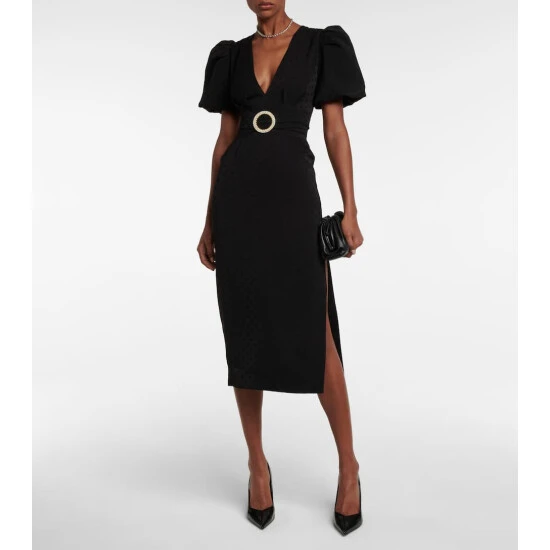Rebecca Vallance Golightly Puff-sleeve Midi Dress 3 Rebecca Vallance Golightly Puff-sleeve Midi Dress
