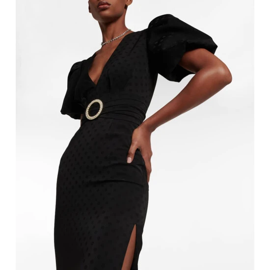 Rebecca Vallance Golightly Puff-sleeve Midi Dress 5 Rebecca Vallance Golightly Puff-sleeve Midi Dress - Image 3