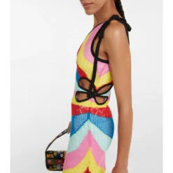 Staud Alpes Striped Pointelle Maxi Dress -REBECCA VALLANCE Sales unnamed file 887