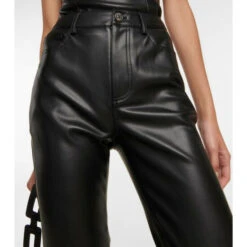 Staud Chisel Straight Faux Leather Pants -REBECCA VALLANCE Sales unnamed file 894