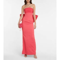 Rebecca Vallance Caitlin Strapless Crêpe Gown