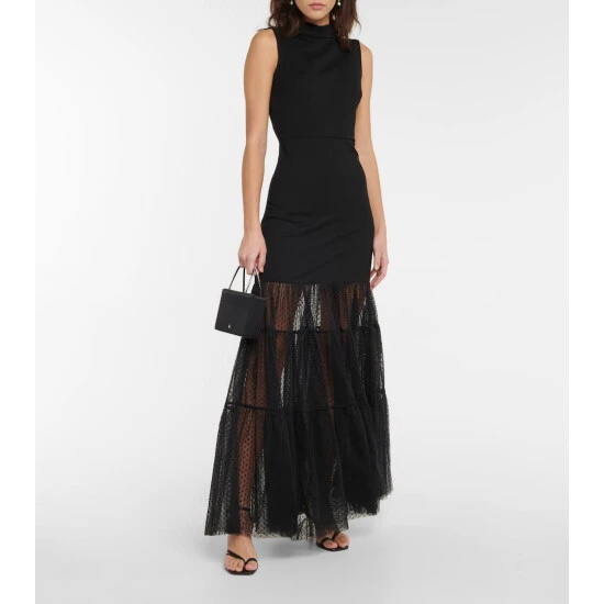 Staud Daffodil Tulle Maxi Dress 3 Staud Daffodil Tulle Maxi Dress