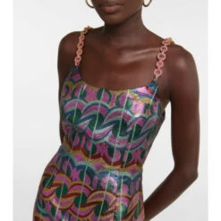 Rebecca Vallance Tatiana Chain-detail Lurex® Minidress -REBECCA VALLANCE Sales unnamed file 914