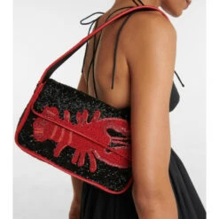 Staud Tommy Beaded Shoulder Bag