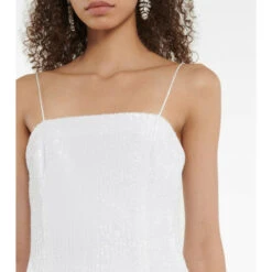 Rebecca Vallance Bridal Silvie Feather-trimmed Sequined Minidress -REBECCA VALLANCE Sales unnamed file 946