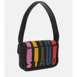 Staud Tommy Beaded Logo Shoulder Bag -REBECCA VALLANCE Sales unnamed file 958