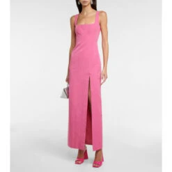 Staud Portrait Moiré Maxi Dress