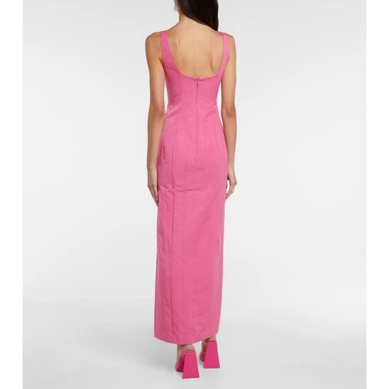 Staud Portrait Moiré Maxi Dress 4 Staud Portrait Moiré Maxi Dress - Image 2