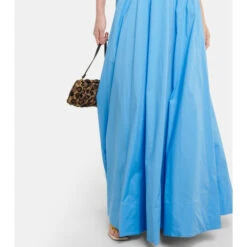 Staud Wells Pleated Cotton Maxi Dress -REBECCA VALLANCE Sales unnamed file 990