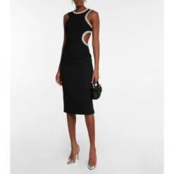 Rebecca Vallance Embellished Cutout Midi Dress